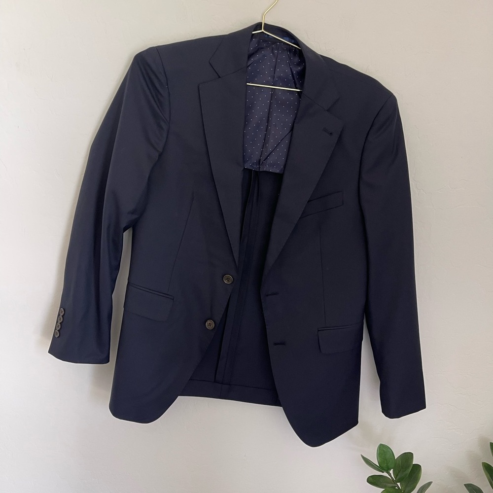 ALTON LANE Navy Blue Wool Blend Suit Jacket Sports Coat Size 38R